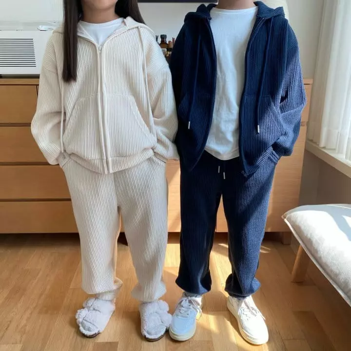 Our - Korean Children Fashion - #littlefashionista - Churros Knit Top Bottom Set - 12