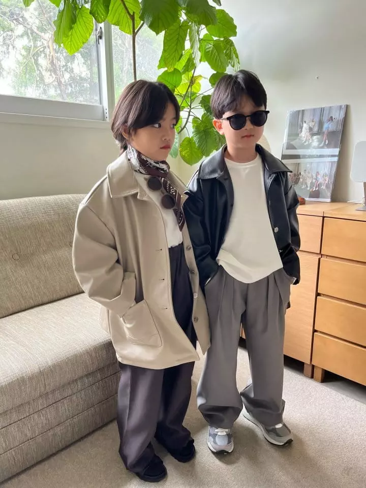 Our - Korean Children Fashion - #littlefashionista - Move Leather Jumper - 11