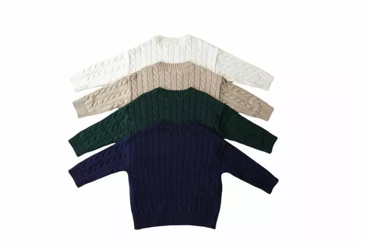 Our - Korean Children Fashion - #littlefashionista - Twist Knit Tee - 4
