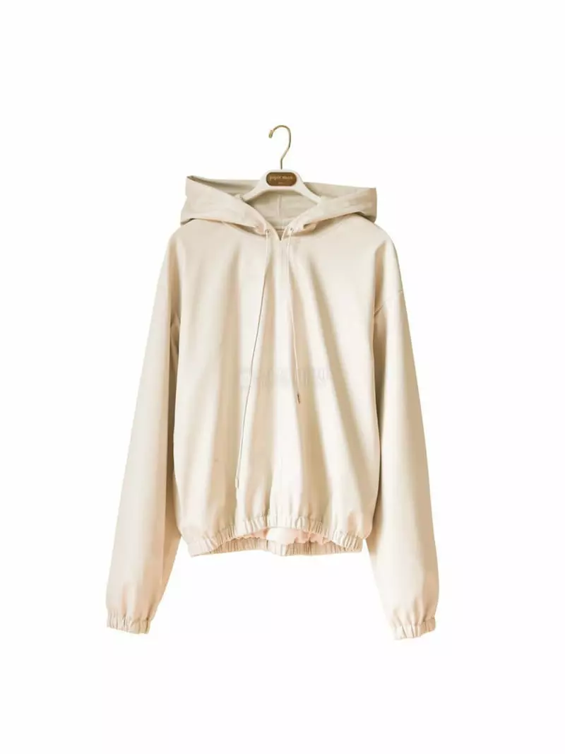Paper Moon - Korean Women Fashion - #momslook - Classic Leather Plain Hoody - 9