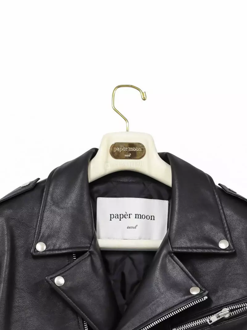 Paper Moon - Korean Women Fashion - #momslook - Leather Crop Biker Jacket - 5