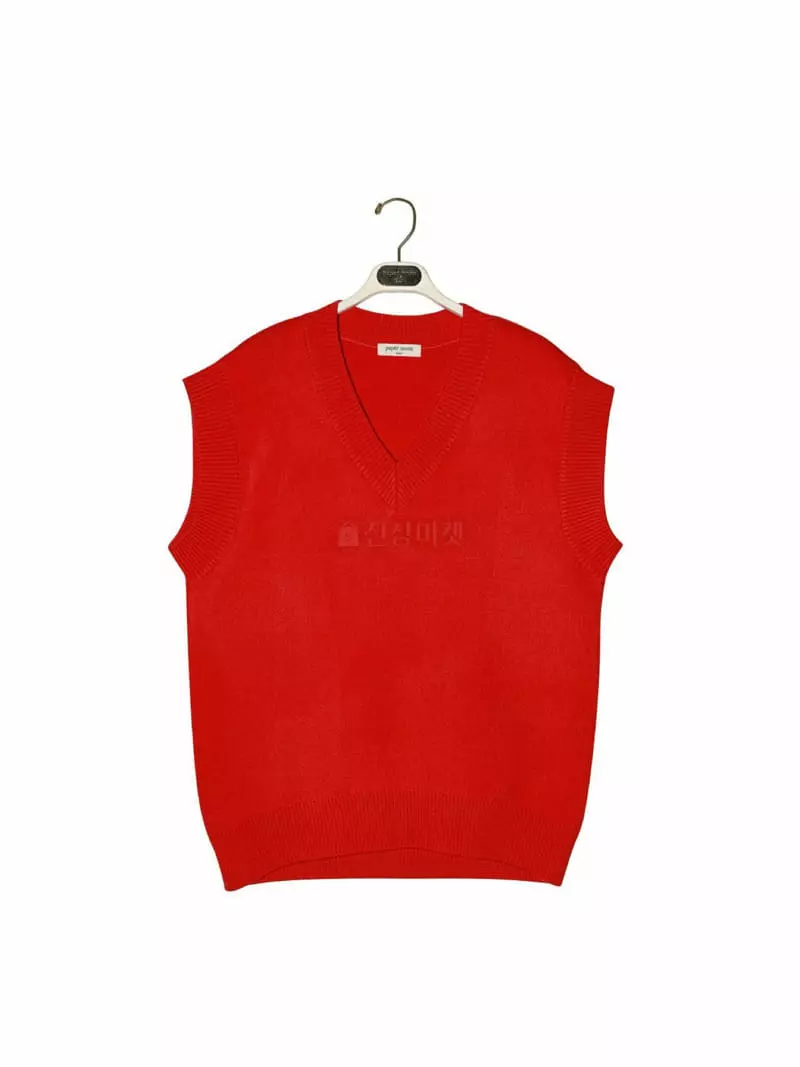 Paper Moon - Korean Women Fashion - #momslook - V Neck Knit Vest - 3
