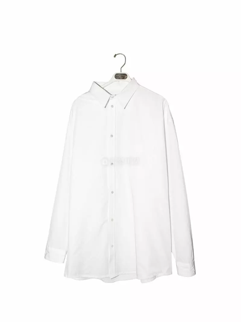 Paper Moon - Korean Women Fashion - #momslook - Unbalance Detail Oversize Button Shirt - 4