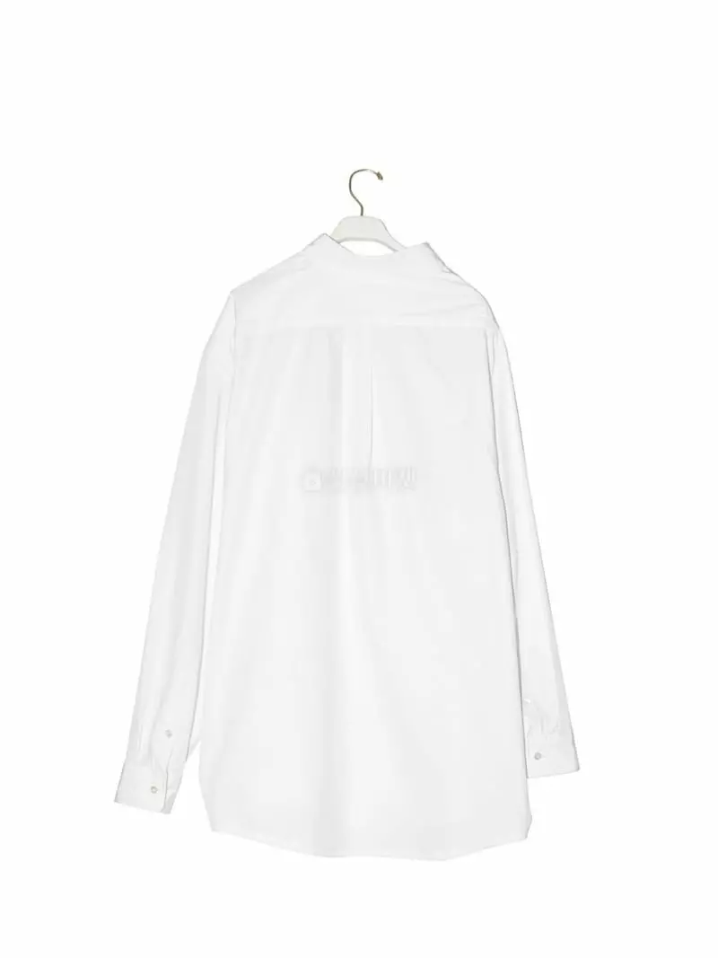 Paper Moon - Korean Women Fashion - #momslook - Unbalance Detail Oversize Button Shirt - 5