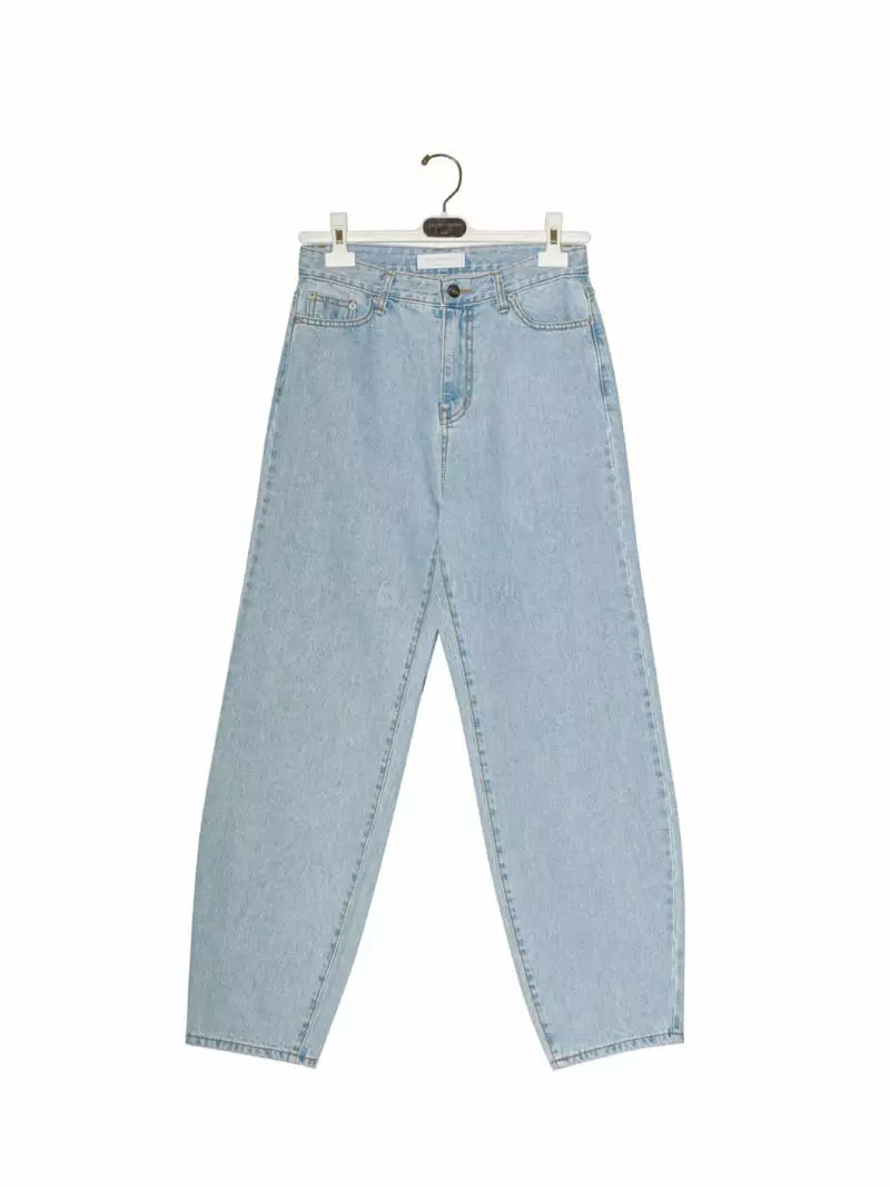 Paper Moon - Korean Women Fashion - #momslook - Ice Blue Denim Jeans - 4