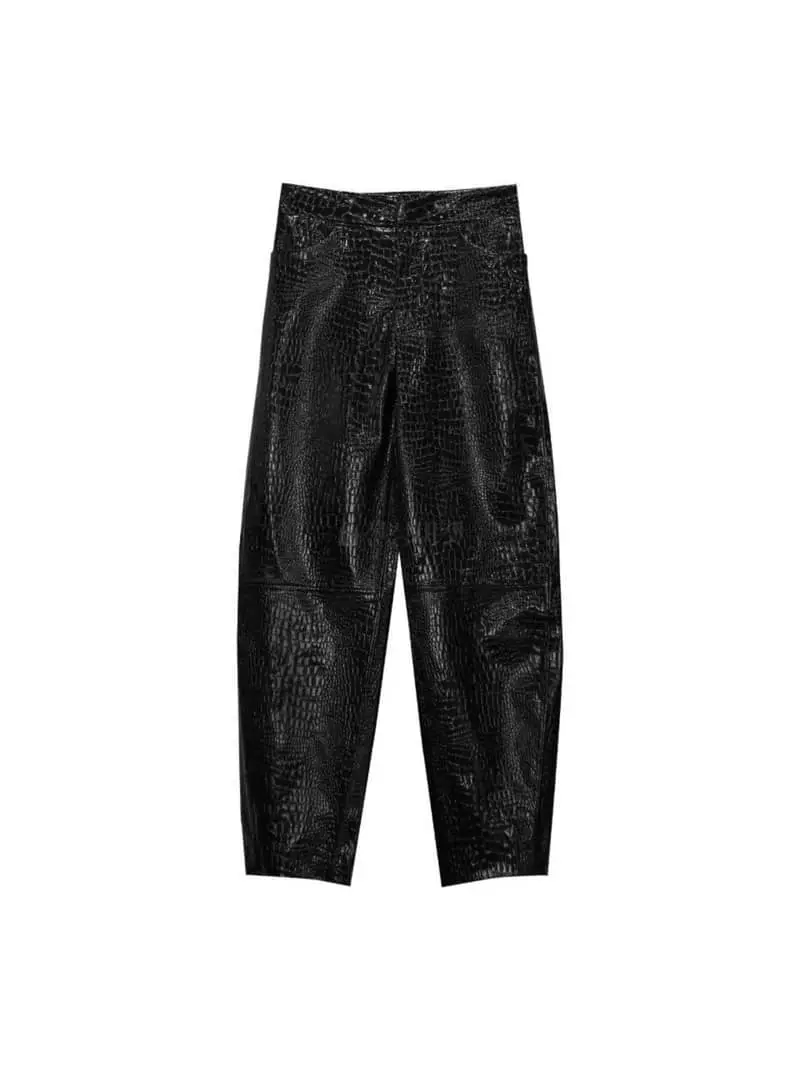 Paper Moon - Korean Women Fashion - #momslook - Volume Leather Pants - 6