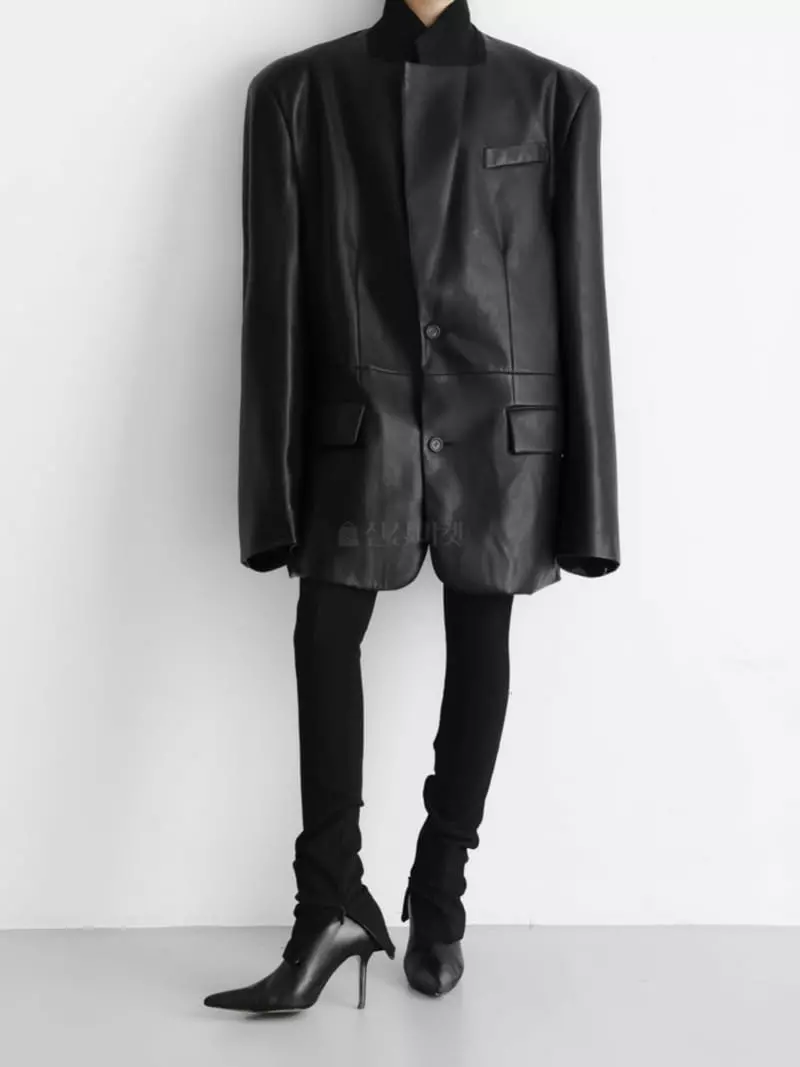 Paper Moon - Korean Women Fashion - #momslook - Maxy Single Jacket - 2