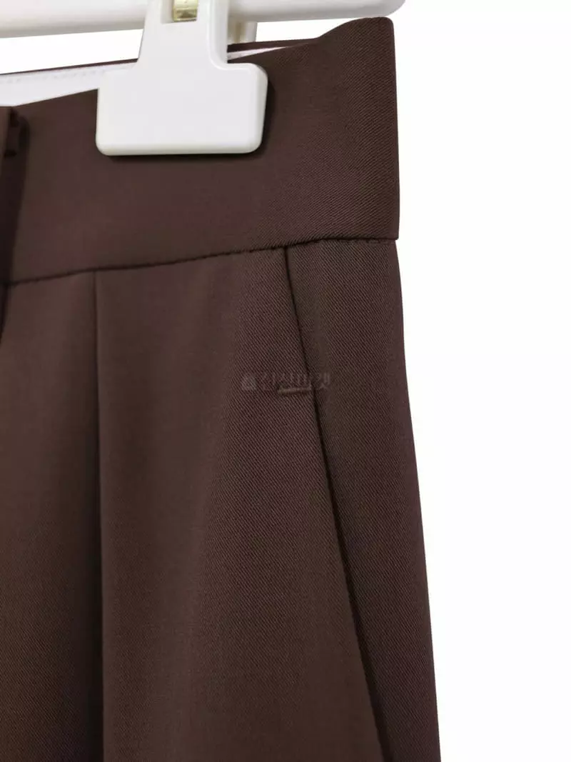 Paper Moon - Korean Women Fashion - #momslook - Low Waist Double Pleats Wide Pants - 5