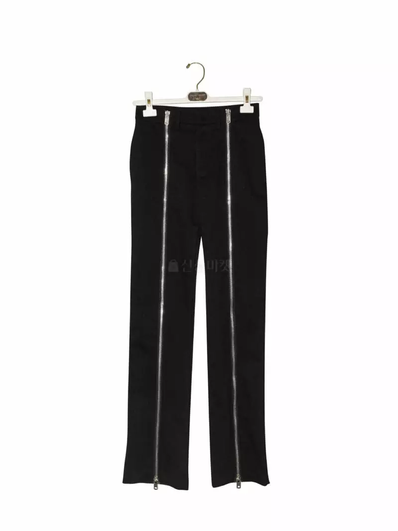 Paper Moon - Korean Women Fashion - #momslook - Luxe Zipper Detail Pants - 3