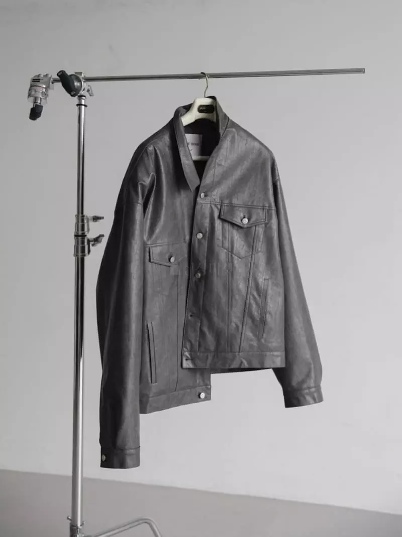 Paper Moon - Korean Women Fashion - #momslook - Oversize Leather Jacket - 3