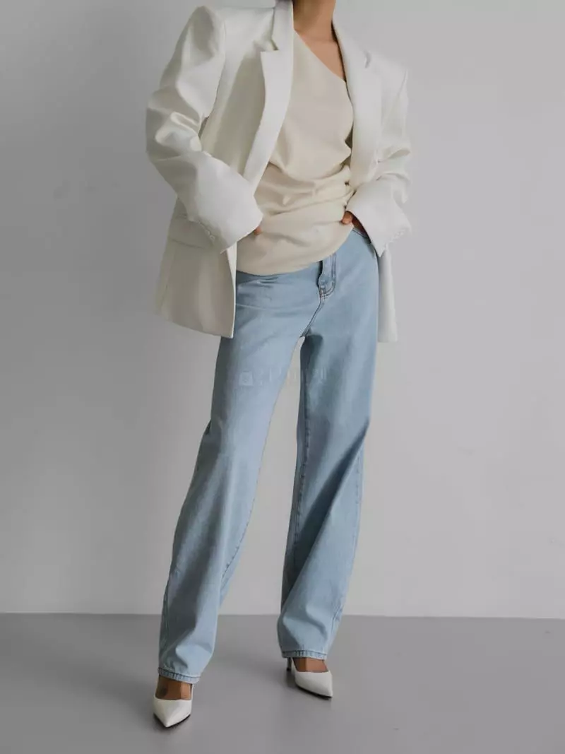 Paper Moon - Korean Women Fashion - #momslook - Square Sholder Twilol Jacket - 2