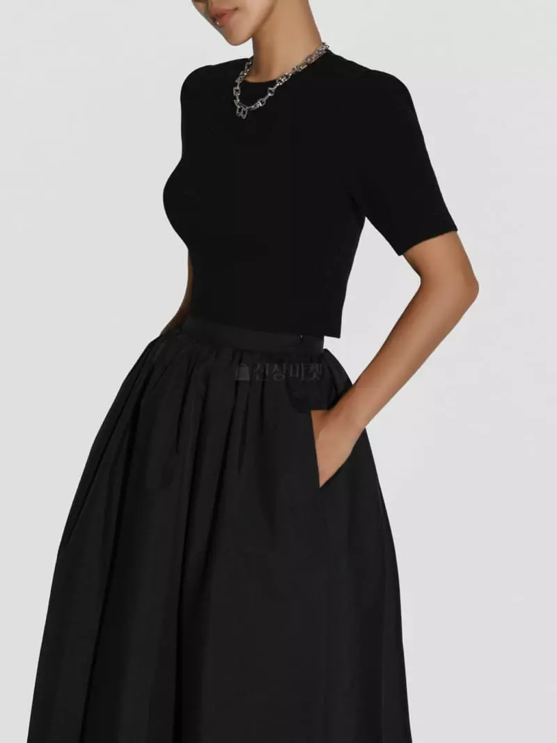 Paper Moon - Korean Women Fashion - #momslook - Pad Shoulder Knit Top - 12