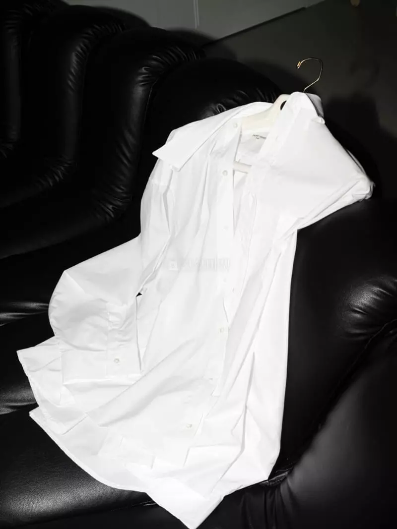 Paper Moon - Korean Women Fashion - #momslook - Twist Color Poplin Shirt - 9