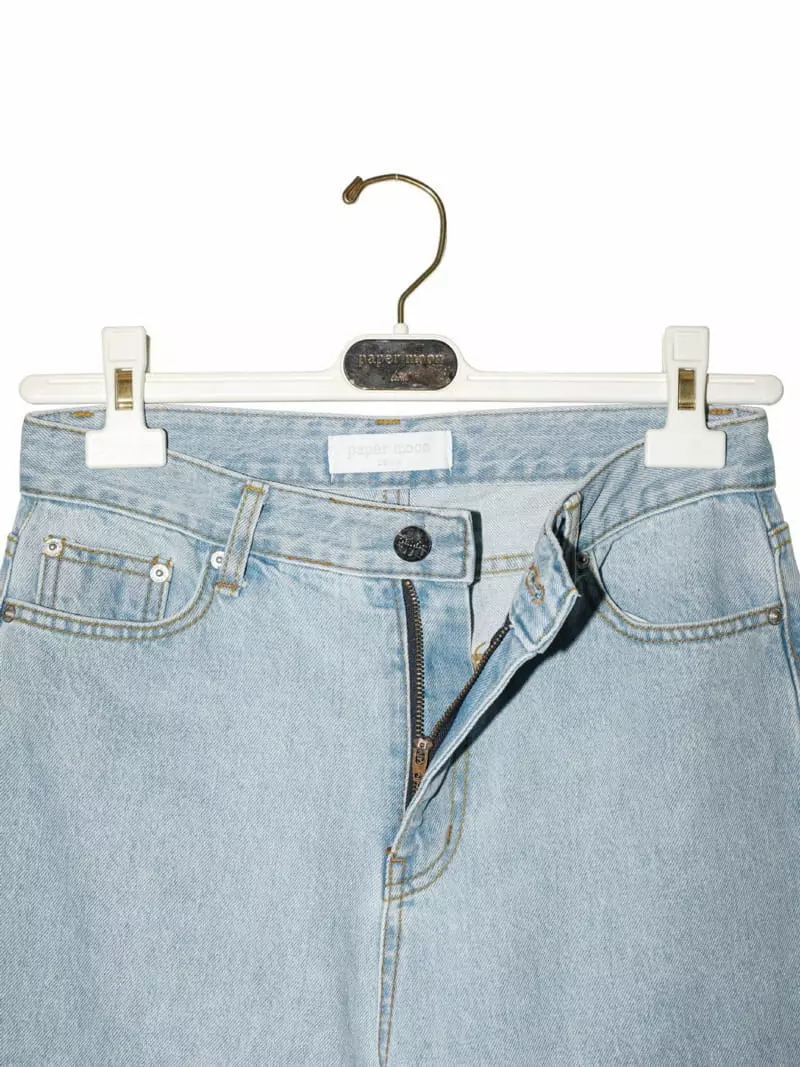 Paper Moon - Korean Women Fashion - #pursuepretty - Ice Blue Denim Jeans - 8