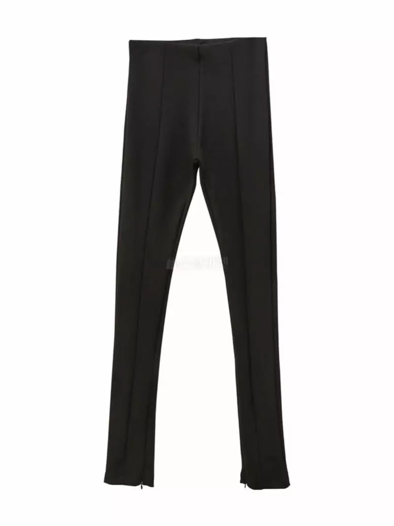 Paper Moon - Korean Women Fashion - #restrostyle - Side Slit Leggings - 5
