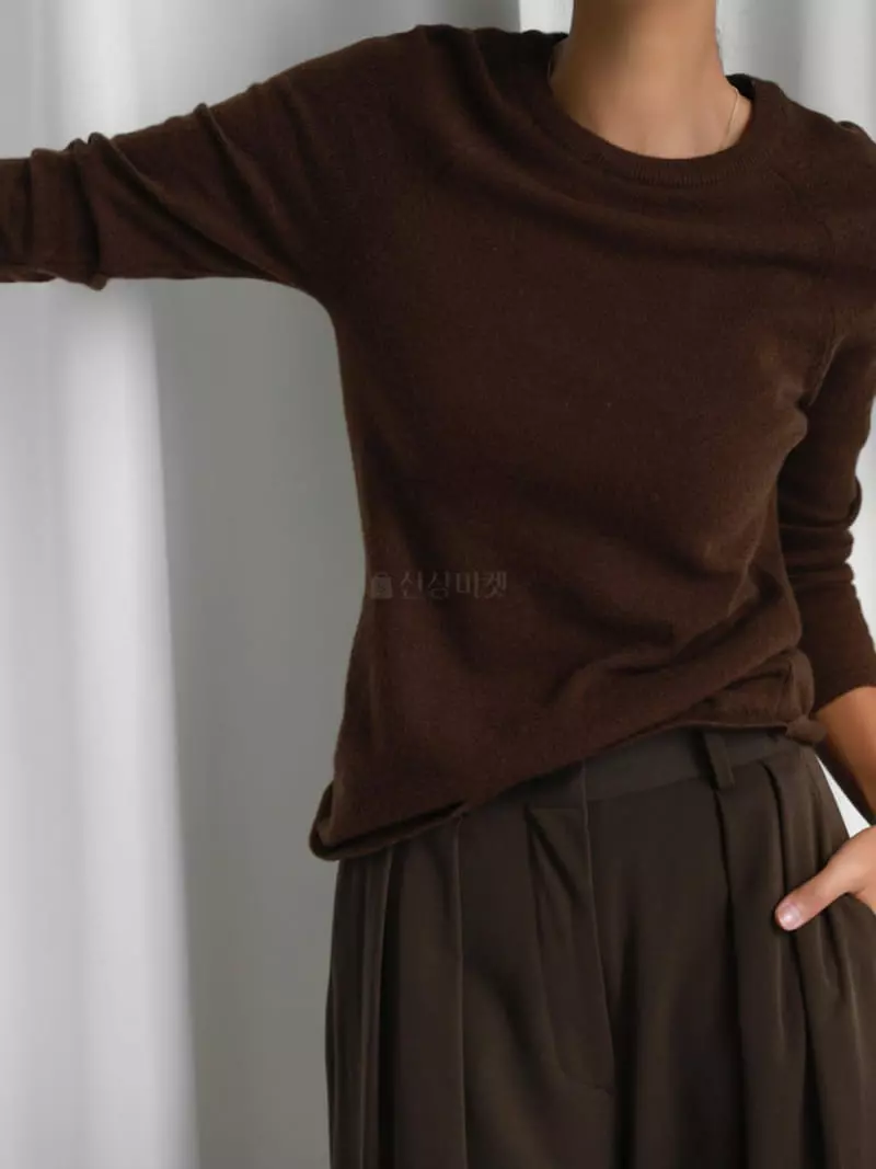 Paper Moon - Korean Women Fashion - #restrostyle - 3 4  Cashimere Knit Top