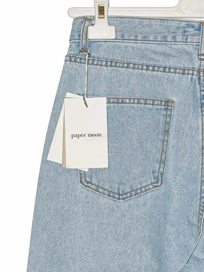 Paper Moon - Korean Women Fashion - #shopsmall - Ice Blue Denim Jeans - 11