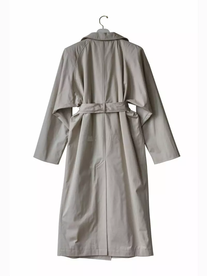 Paper Moon - Korean Women Fashion - #shopsmall - Padded Shoulder Trench Coat - 5