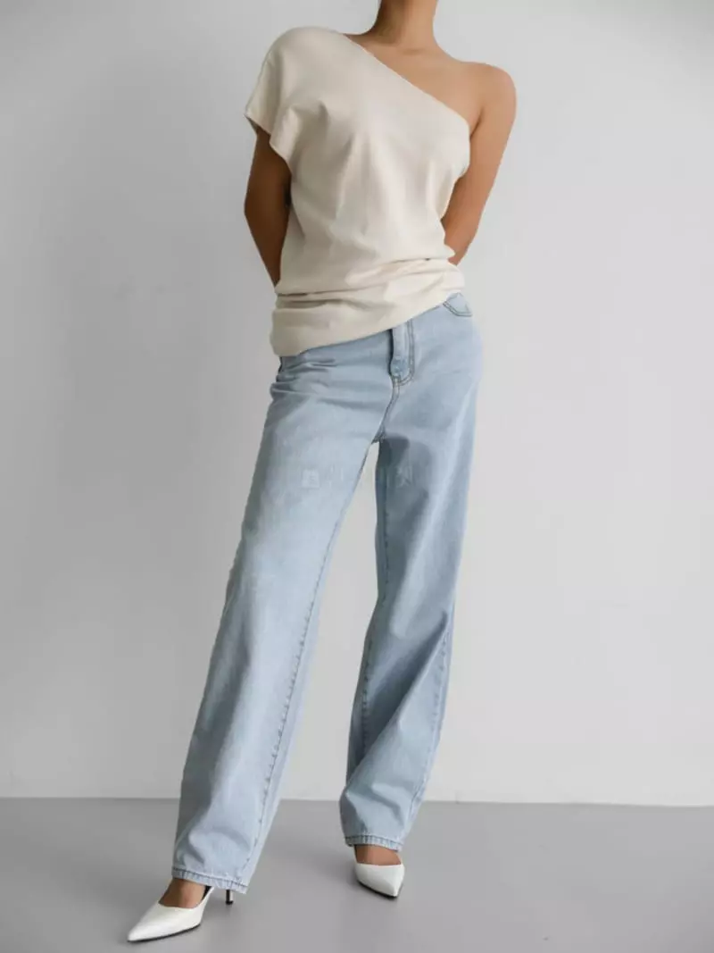 Paper Moon - Korean Women Fashion - #thatsdarling - Ice Blue Denim Jeans - 12