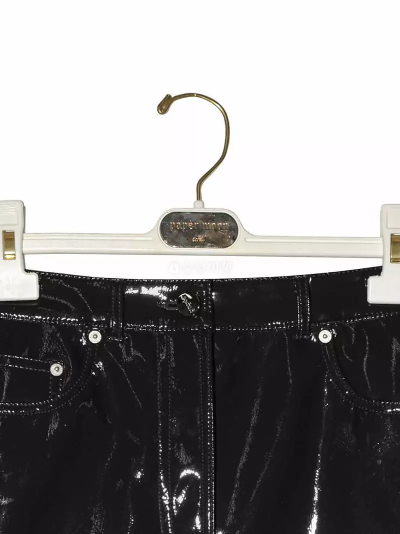 Paper Moon - Korean Women Fashion - #thatsdarling - Paitunt Leather Mini Skirt - 8