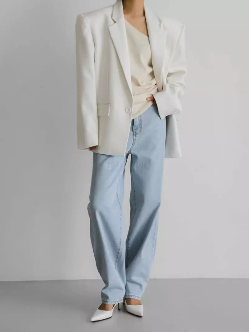 Paper Moon - Korean Women Fashion - #thelittlethings - Square Sholder Twilol Jacket