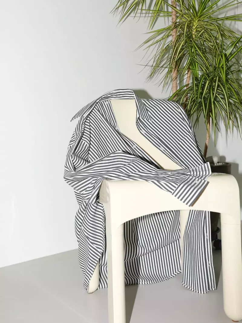 Paper Moon - Korean Women Fashion - #thatsdarling - Twist Color Poplin Shirt - 4