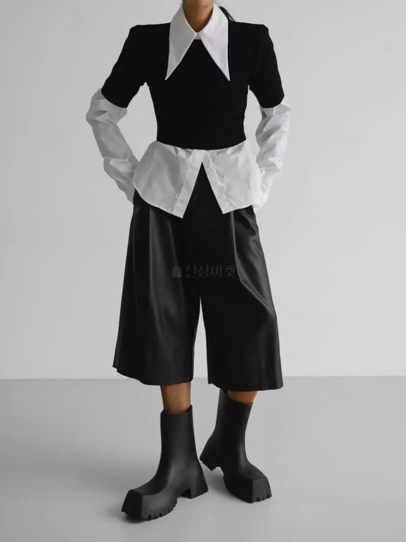 Paper Moon - Korean Women Fashion - #thelittlethings - Two Way Leather Shorts - 3