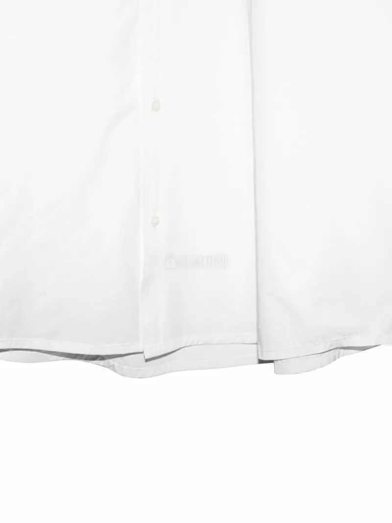 Paper Moon - Korean Women Fashion - #vintageinspired - Unbalance Detail Oversize Button Shirt - 7