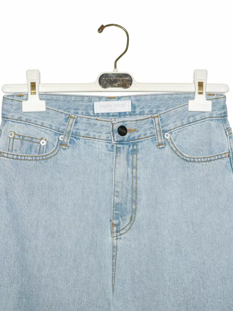 Paper Moon - Korean Women Fashion - #vintageinspired - Ice Blue Denim Jeans - 6