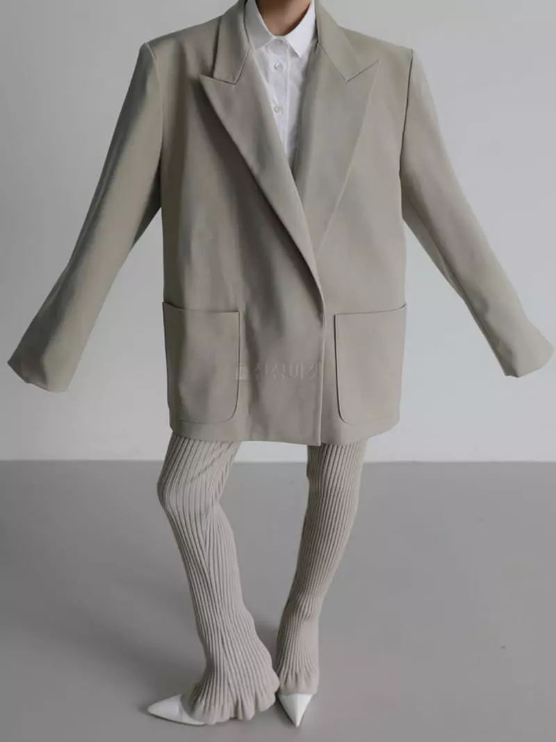 Paper Moon - Korean Women Fashion - #vintageinspired - Icked Lapel Jacket - 3