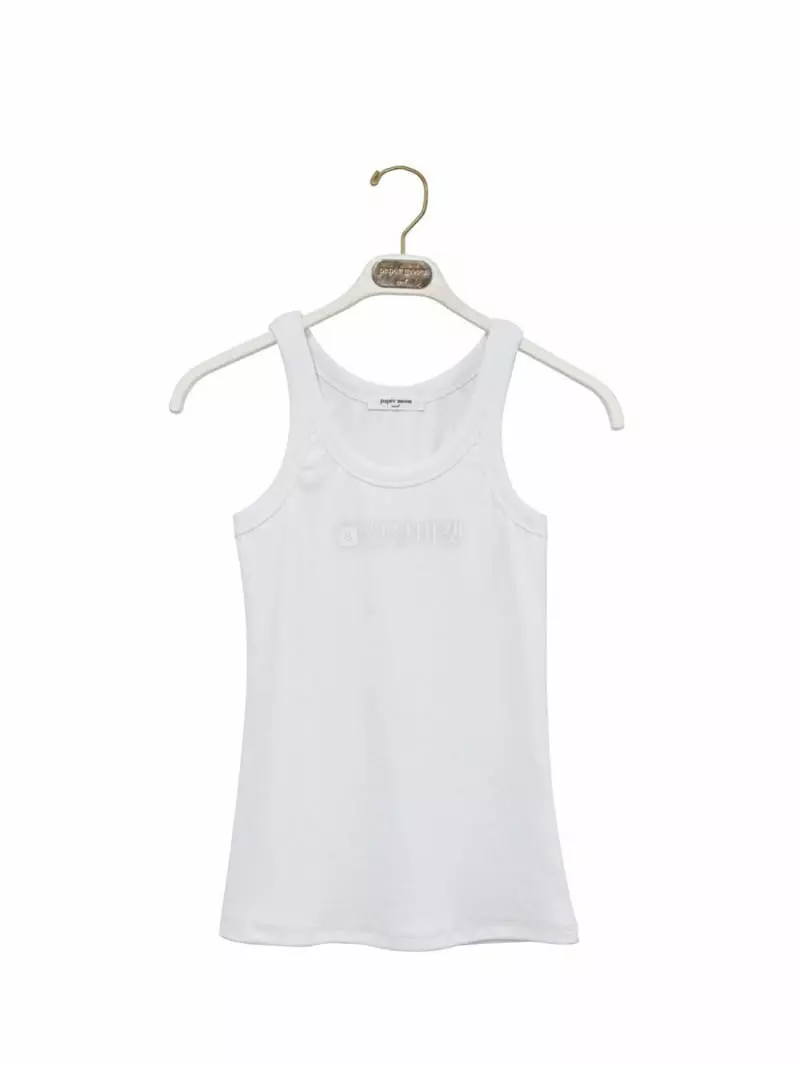 Paper Moon - Korean Women Fashion - #womensfashion - Sleeveless Rib Tank Top - 4