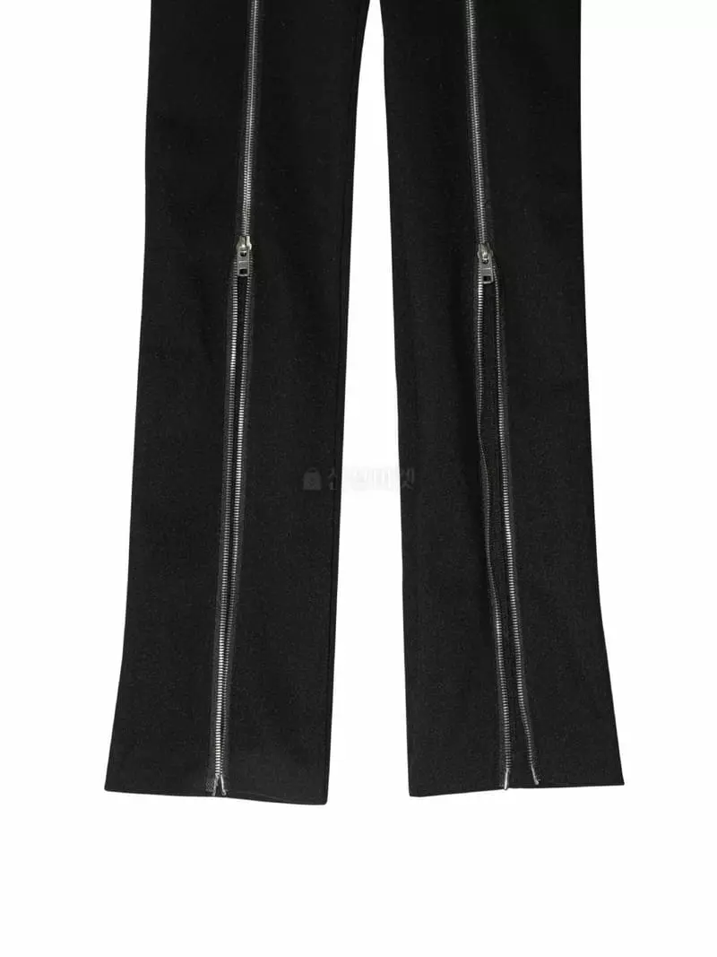 Paper Moon - Korean Women Fashion - #vintagekidsstyle - Luxe Zipper Detail Pants - 10