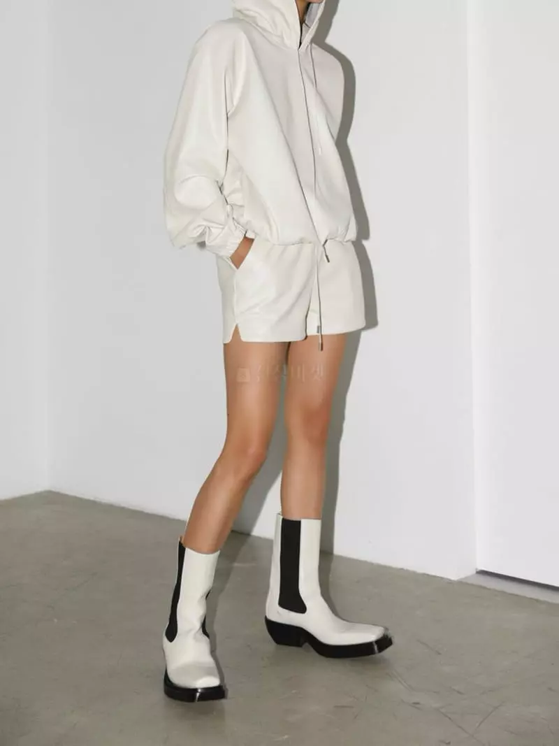 Paper Moon - Korean Women Fashion - #womensfashion - Classic Leather Plain Hoody - 8