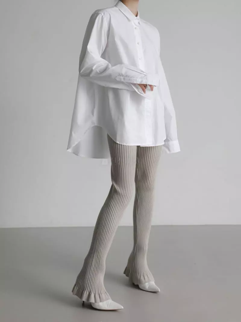 Paper Moon - Korean Women Fashion - #womensfashion - Wave Hem Knit Pants