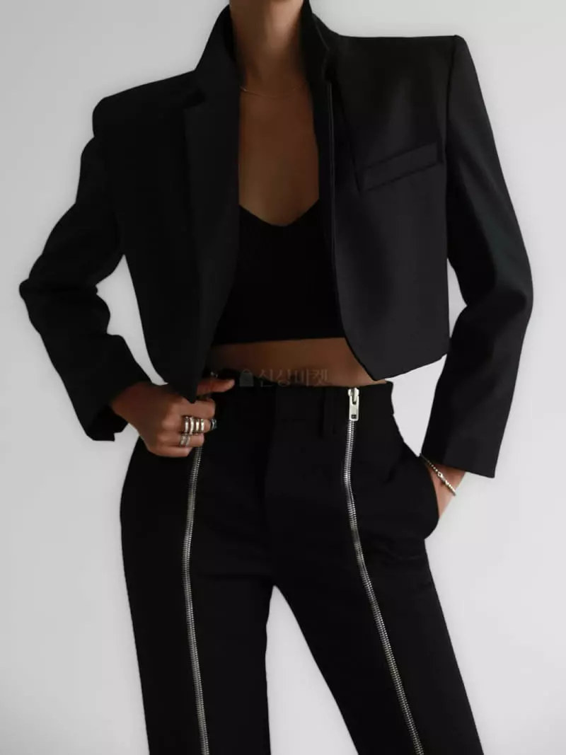 Paper Moon - Korean Women Fashion - #womensfashion - Open Front Crop Jacket - 11