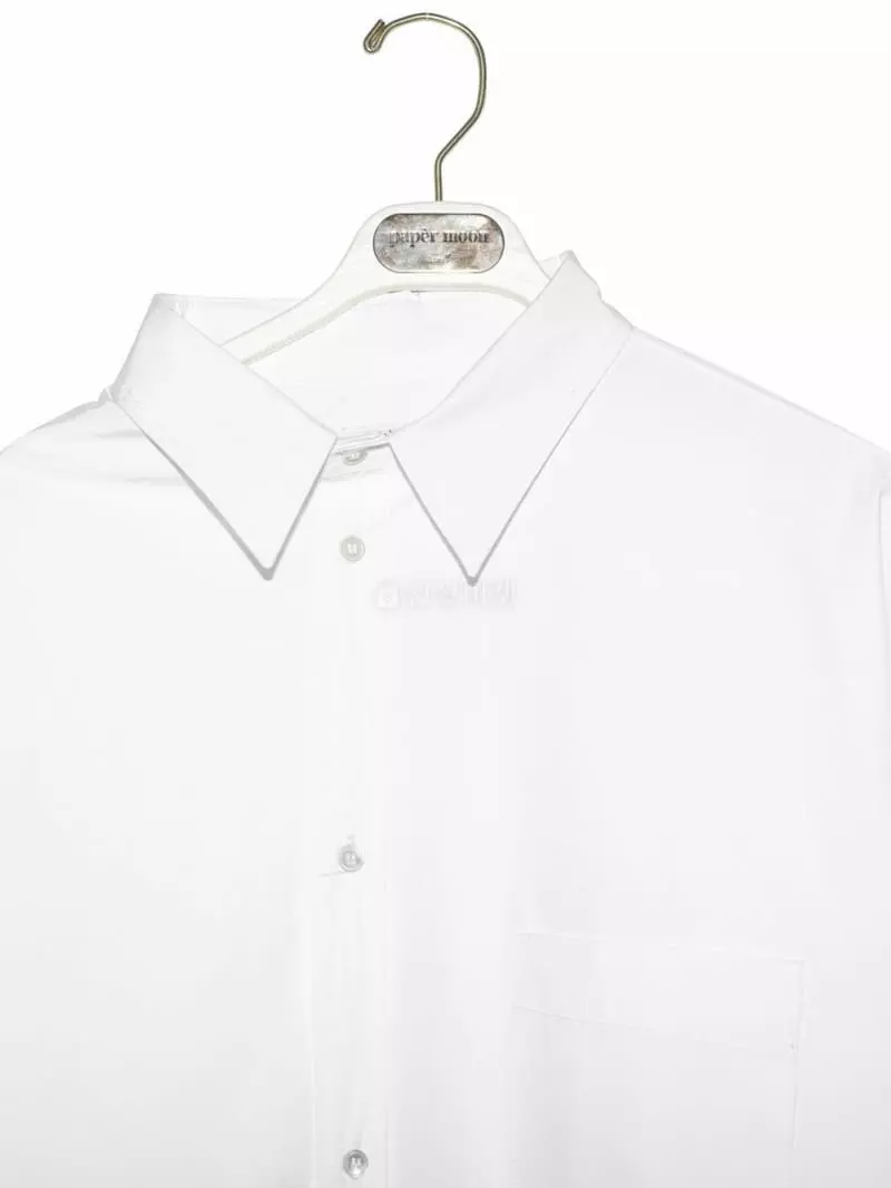 Paper Moon - Korean Women Fashion - #womensfashion - Unbalance Detail Oversize Button Shirt - 6