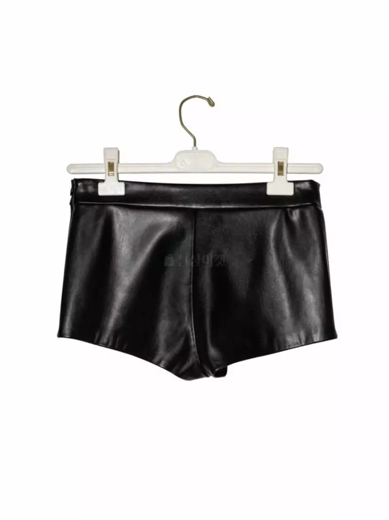 Paper Moon - Korean Women Fashion - #womensfashion - Leather Micro Shorts - 3