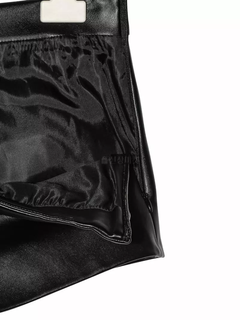 Paper Moon - Korean Women Fashion - #womensfashion - Leather Micro Shorts - 9