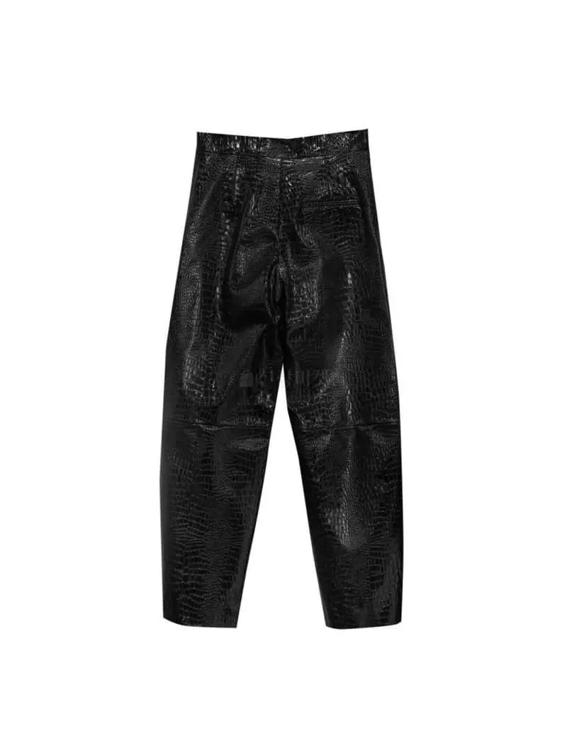 Paper Moon - Korean Women Fashion - #womensfashion - Volume Leather Pants - 7