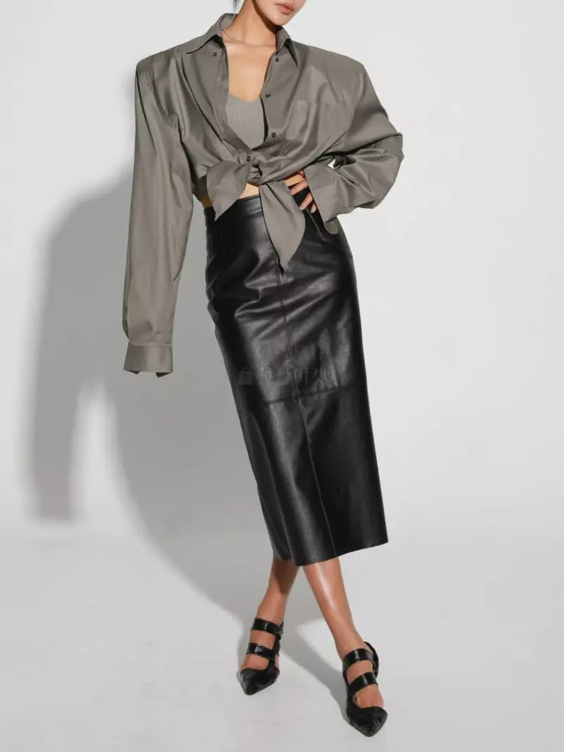 Paper Moon - Korean Women Fashion - #womensfashion - Detail Pad Shoulder Shirt - 3