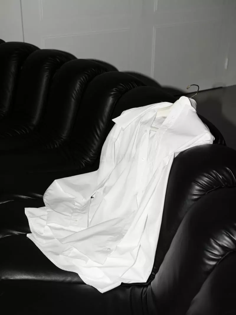 Paper Moon - Korean Women Fashion - #womensfashion - Twist Color Poplin Shirt - 8