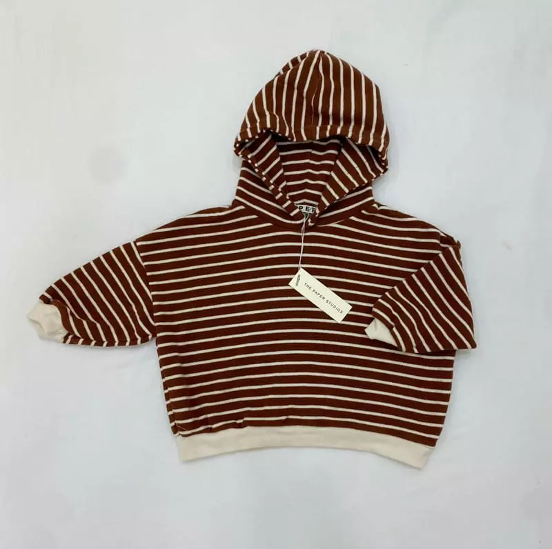 Paper Studios - Korean Children Fashion - #Kfashion4kids - Knit Stripes Hoody