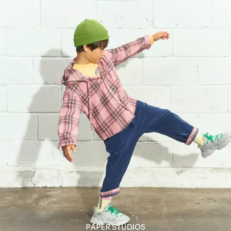 Paper Studios - Korean Children Fashion - #Kfashion4kids - Check Hoody - 9