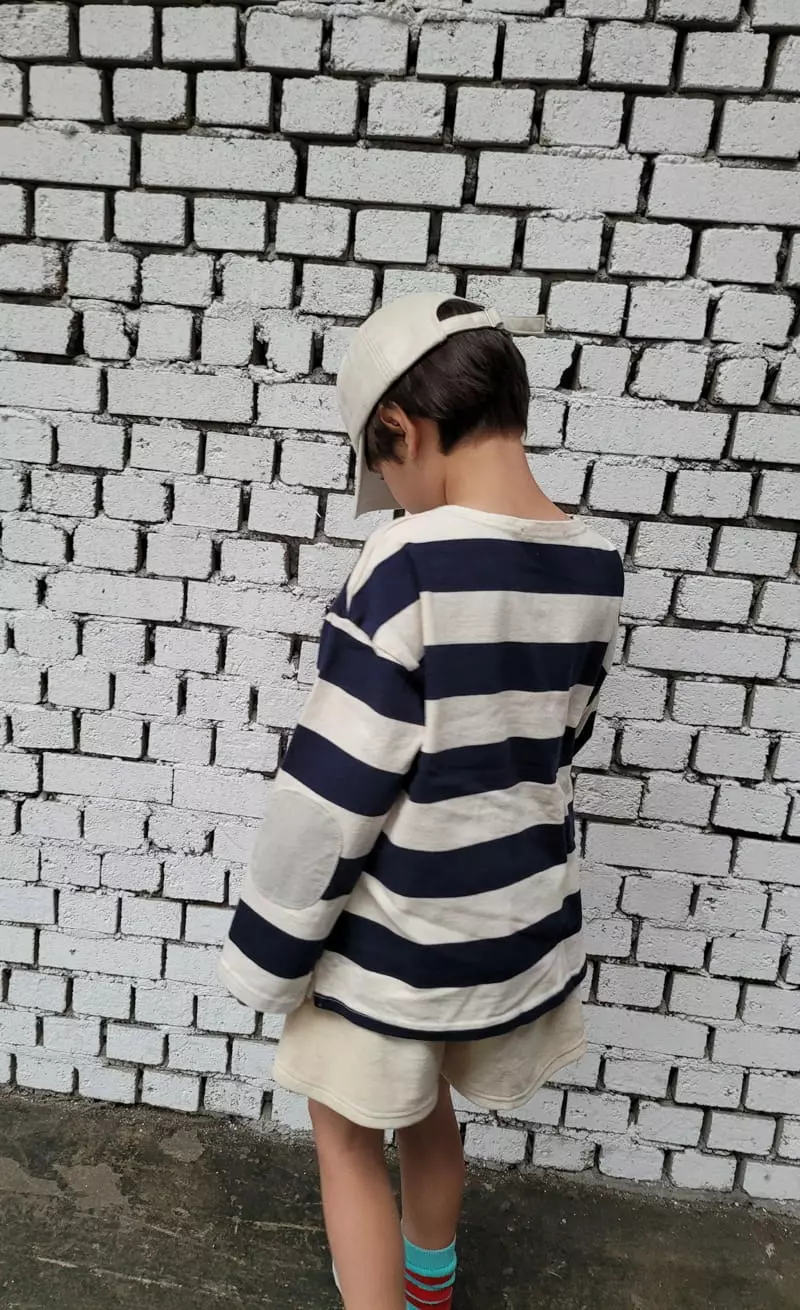Paper Studios - Korean Children Fashion - #Kfashion4kids - Stripes Rib Tee - 8