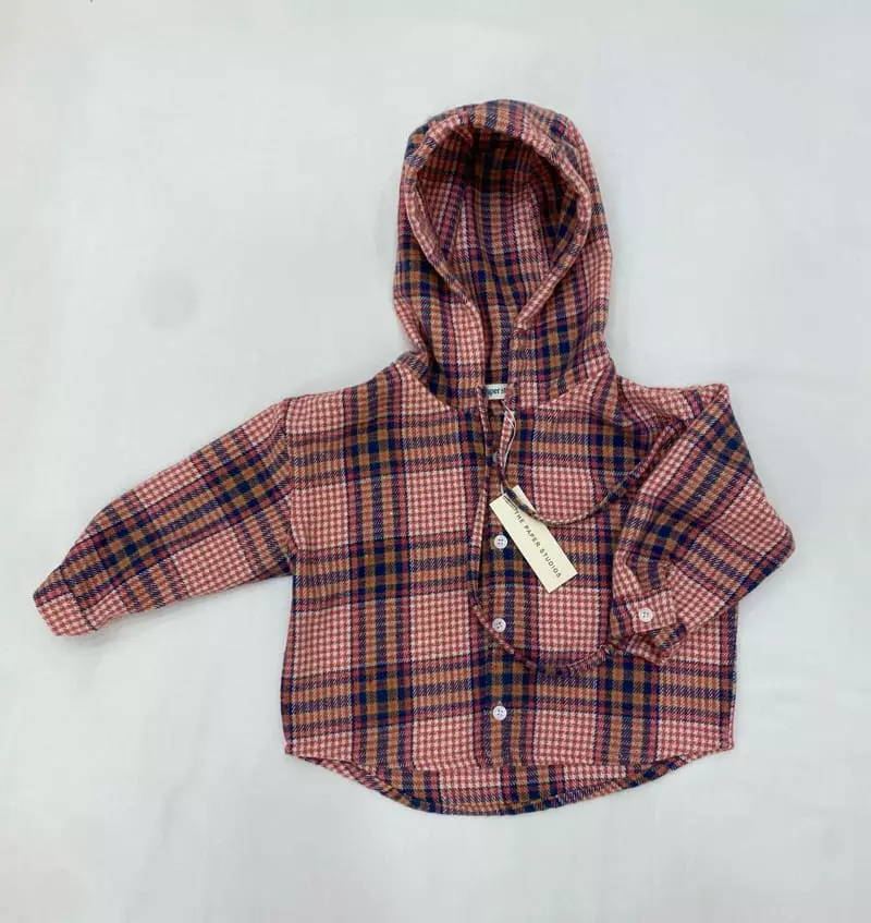 Paper Studios - Korean Children Fashion - #childofig - Check Hoody