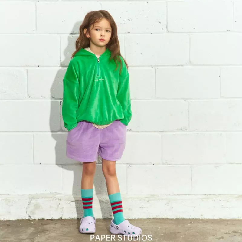 Paper Studios - Korean Children Fashion - #childrensboutique - Velvet Shorts - 5