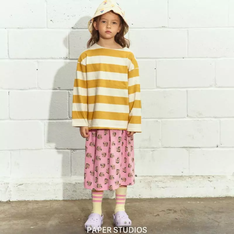 Paper Studios - Korean Children Fashion - #designkidswear - Stripes Rib Tee - 2