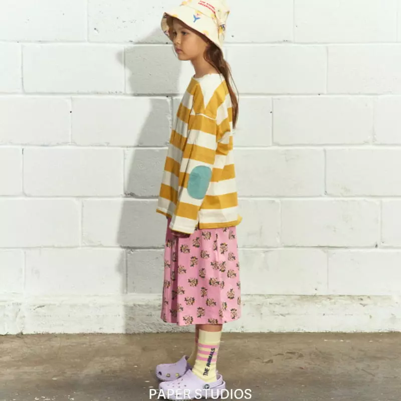 Paper Studios - Korean Children Fashion - #discoveringself - Stripes Rib Tee - 3