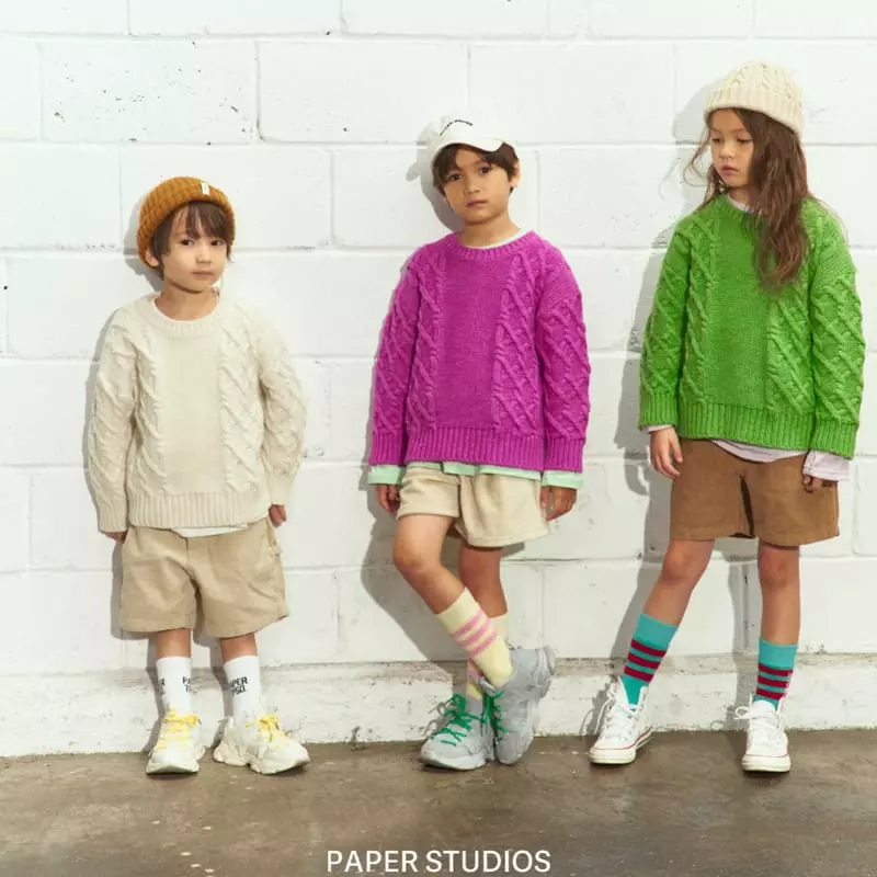 Paper Studios - Korean Children Fashion - #discoveringself - Uz Twist Knit Tee - 3