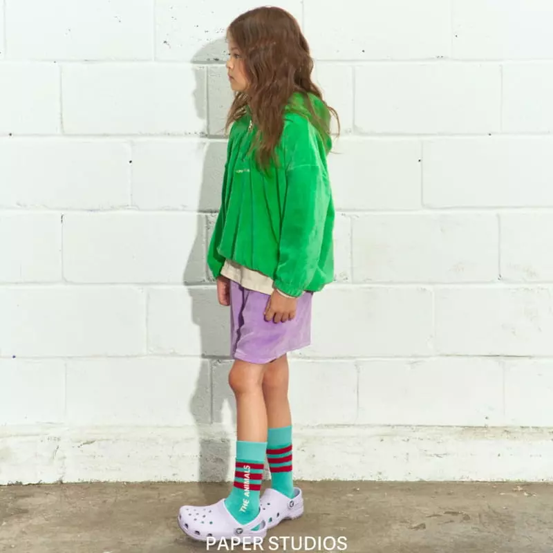 Paper Studios - Korean Children Fashion - #fashionkids - Velvet Shorts - 8
